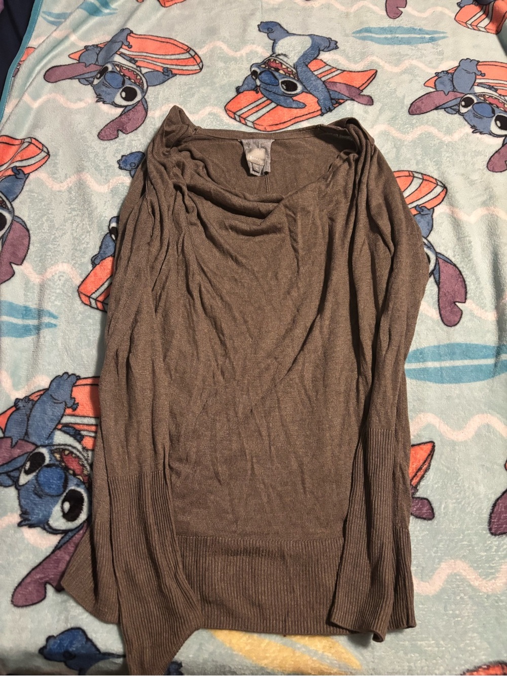 Bench Brown Scoop Neck Knit Top
